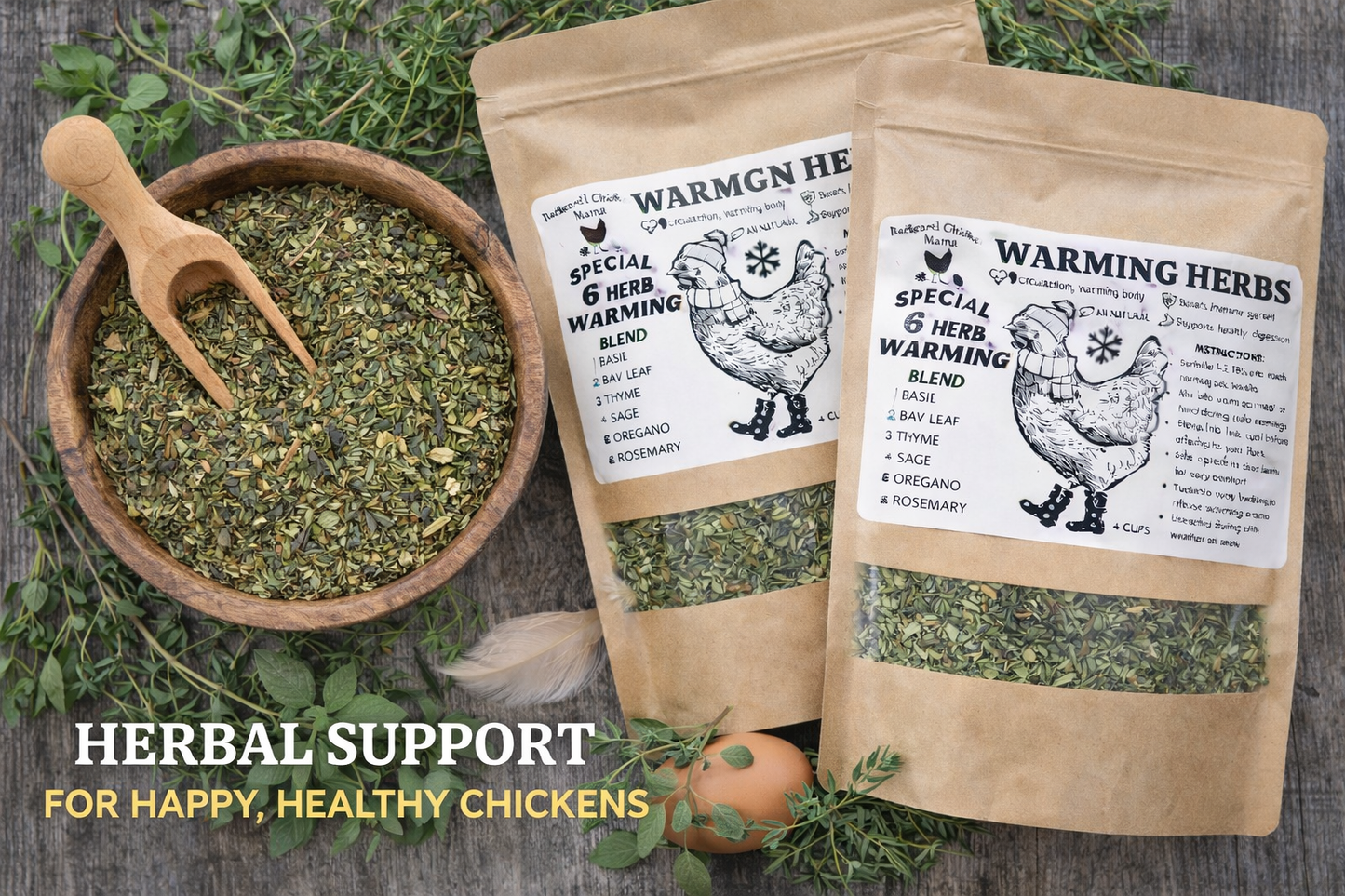 Warming Herbs for Chickens